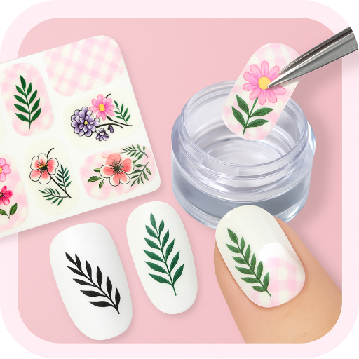 Su Transferi Tırnak Stickerları